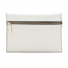 Small Zip leather clutch