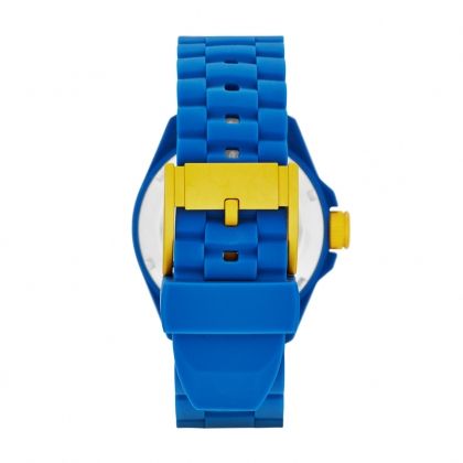  Decker Three Hand Silicone Watch - Blue 