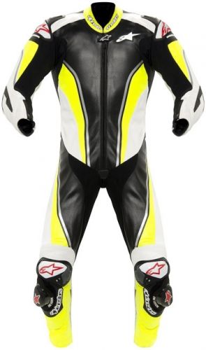 Alpinestars Race Replica Leather Suit - Hi-Viz Yellow/Black/White