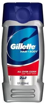 Gillette Gentle Clean, 2 in 1 Shampoo + Body Wash